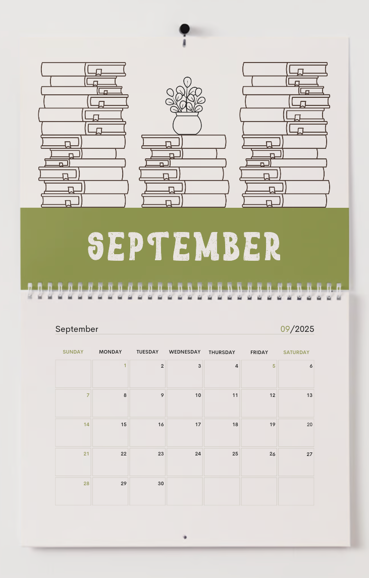 The Book Lover’s Reading Tracker Wall Calendar