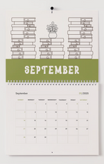 Load image into Gallery viewer, The Book Lover’s Reading Tracker Wall Calendar
