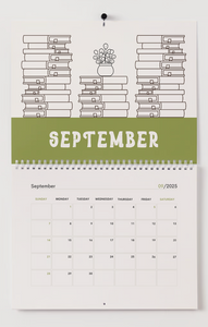 The Book Lover’s Reading Tracker Wall Calendar