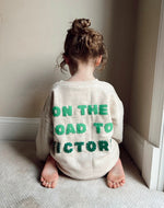 Load image into Gallery viewer, Toddler bespoke hand sewn Eagles crewneck
